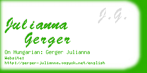 julianna gerger business card